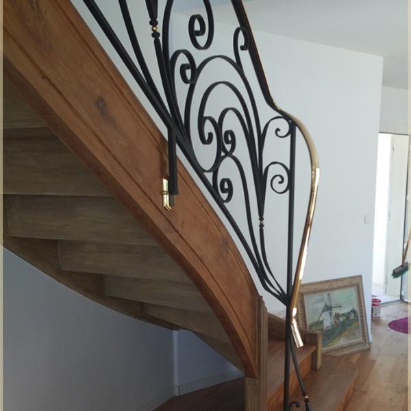 Rampe d'escalier en fer forgé 16 Jérôme Renaire