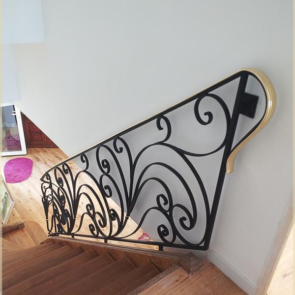 Rampe d'escalier en fer forgé 18 Jérôme Renaire